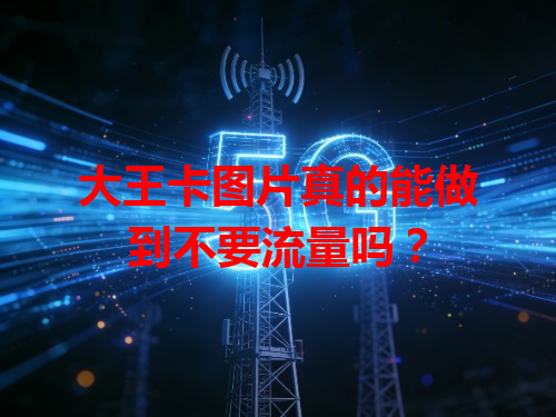 大王卡图片真的能做到不要流量吗？