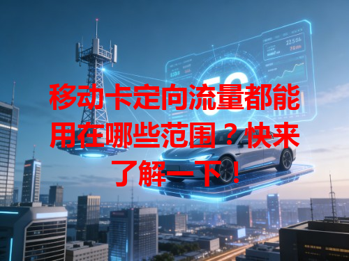 移动卡定向流量都能用在哪些范围？快来了解一下！