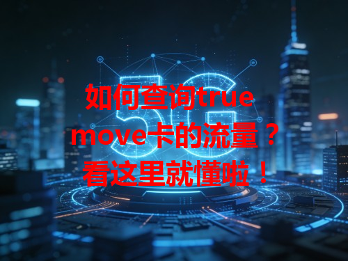 如何查询true move卡的流量？看这里就懂啦！