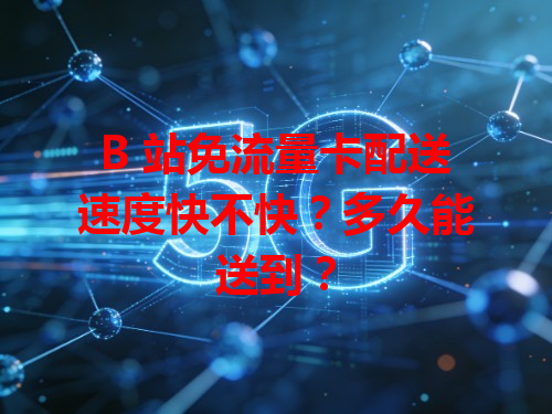 B 站免流量卡配送速度快不快？多久能送到？
