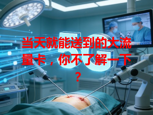 当天就能送到的大流量卡，你不了解一下？