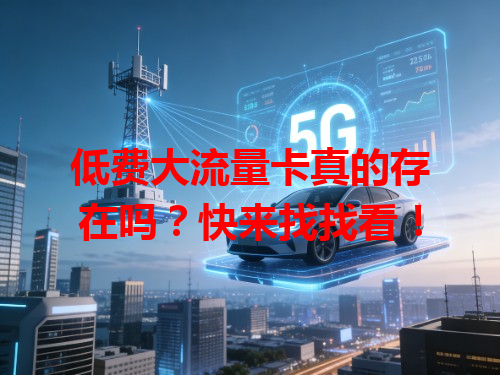 低费大流量卡真的存在吗？快来找找看！