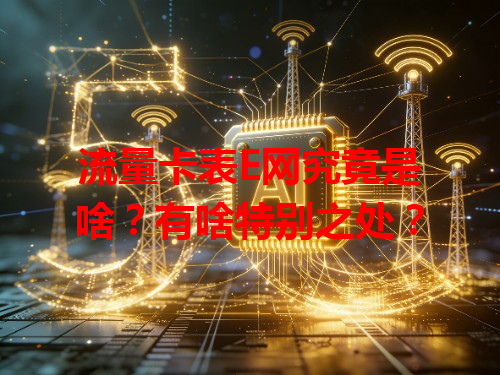 流量卡表E网究竟是啥？有啥特别之处？