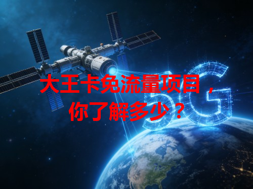 大王卡免流量项目，你了解多少？
