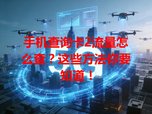 手机查询卡2流量怎么查？这些方法你要知道！