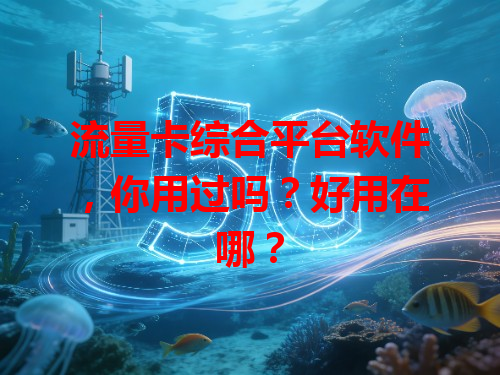 流量卡综合平台软件，你用过吗？好用在哪？