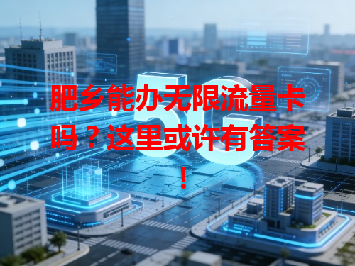 肥乡能办无限流量卡吗？这里或许有答案！
