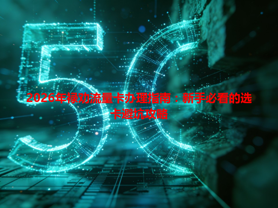 2026年禄劝流量卡办理指南：新手必看的选卡避坑攻略