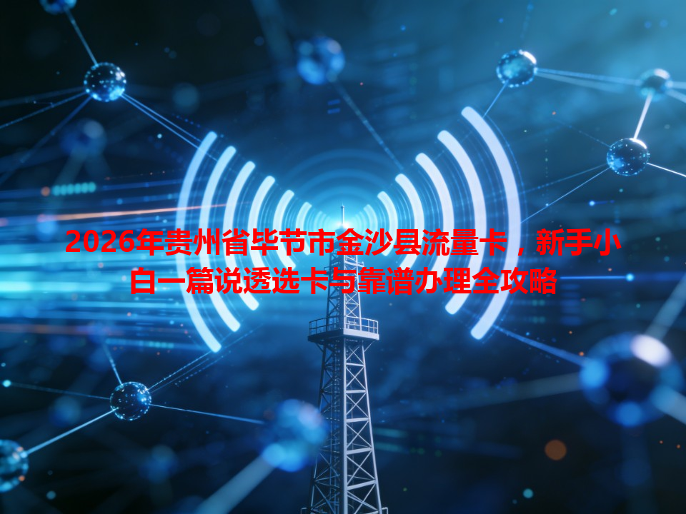2026年贵州省毕节市金沙县流量卡，新手小白一篇说透选卡与靠谱办理全攻略