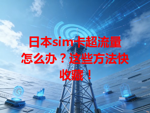 日本sim卡超流量怎么办？这些方法快收藏！