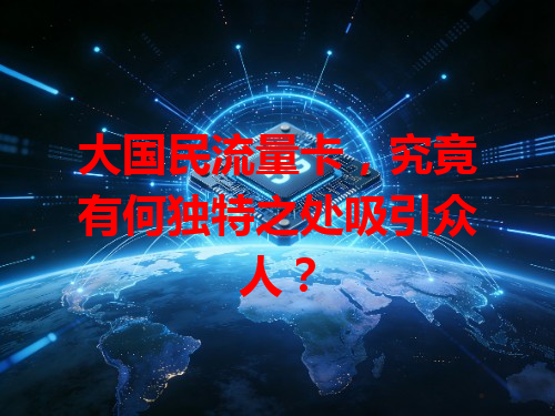 大国民流量卡，究竟有何独特之处吸引众人？