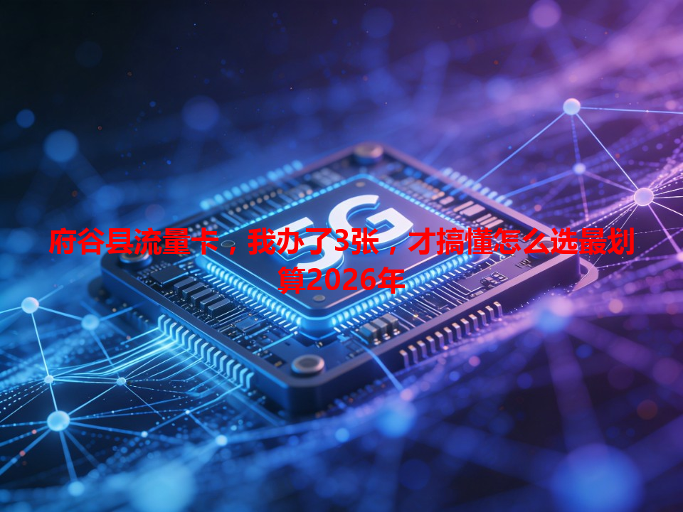 府谷县流量卡，我办了3张，才搞懂怎么选最划算2026年