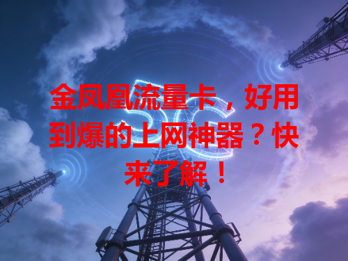 金凤凰流量卡，好用到爆的上网神器？快来了解！