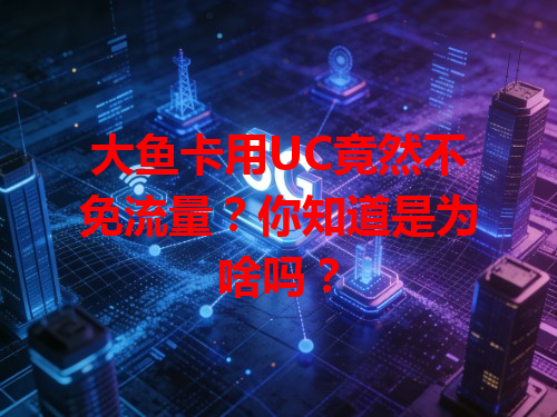 大鱼卡用UC竟然不免流量？你知道是为啥吗？