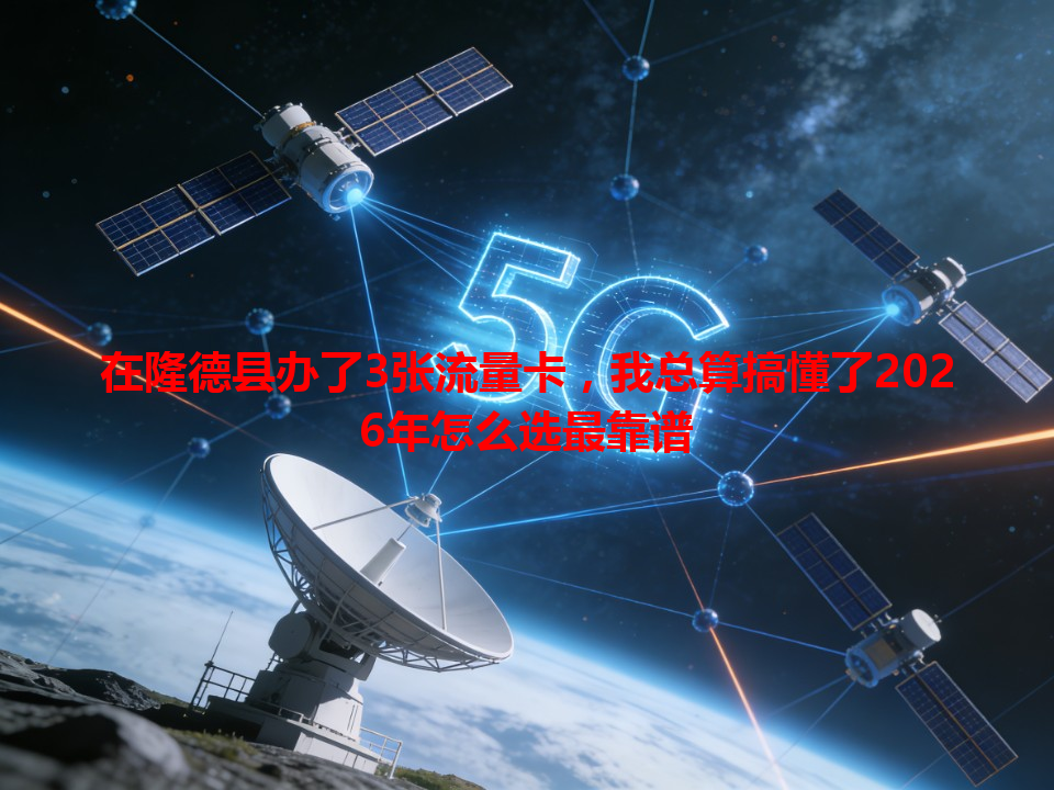 在隆德县办了3张流量卡，我总算搞懂了2026年怎么选最靠谱
