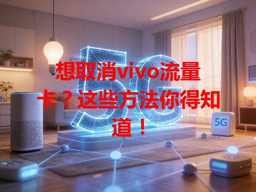 想取消vivo流量卡？这些方法你得知道！