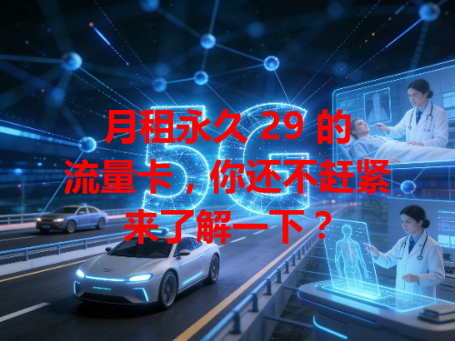 月租永久 29 的流量卡，你还不赶紧来了解一下？