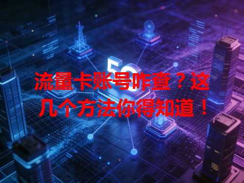 流量卡账号咋查？这几个方法你得知道！