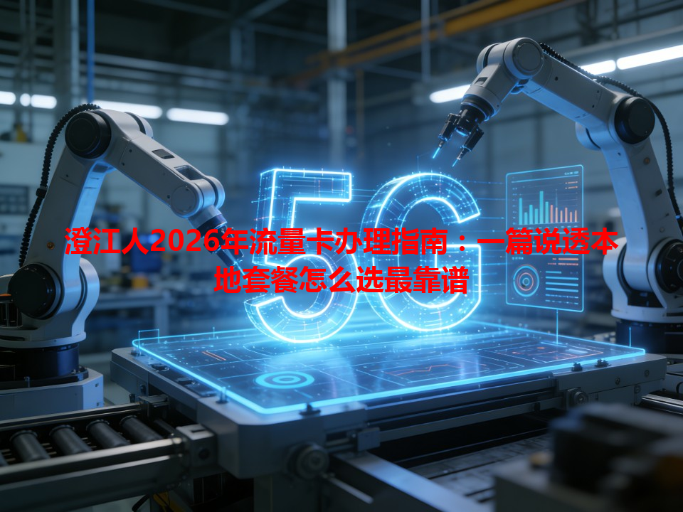 澄江人2026年流量卡办理指南：一篇说透本地套餐怎么选最靠谱