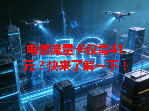 电信流量卡仅需41元？快来了解一下！