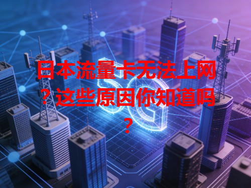 日本流量卡无法上网？这些原因你知道吗？