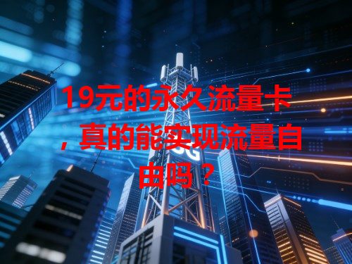 19元的永久流量卡，真的能实现流量自由吗？