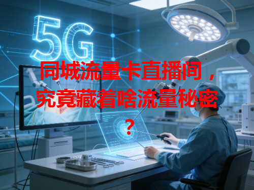 同城流量卡直播间，究竟藏着啥流量秘密？