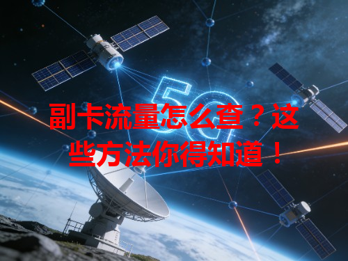 副卡流量怎么查？这些方法你得知道！