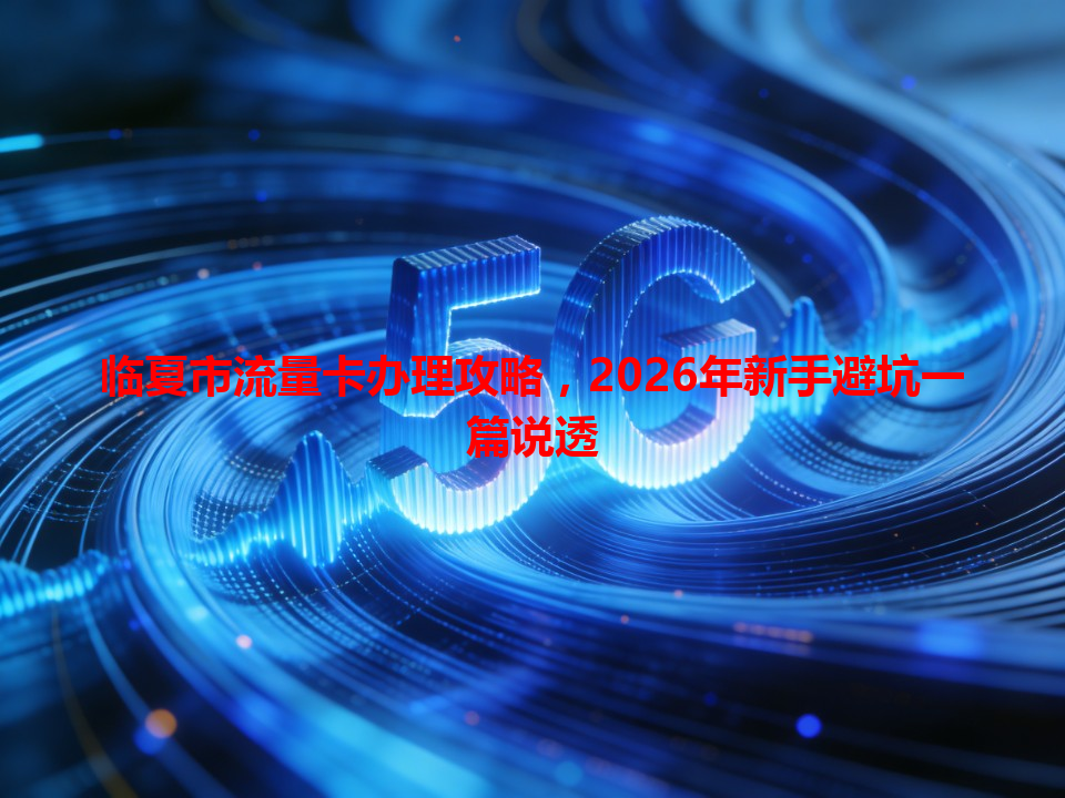临夏市流量卡办理攻略，2026年新手避坑一篇说透