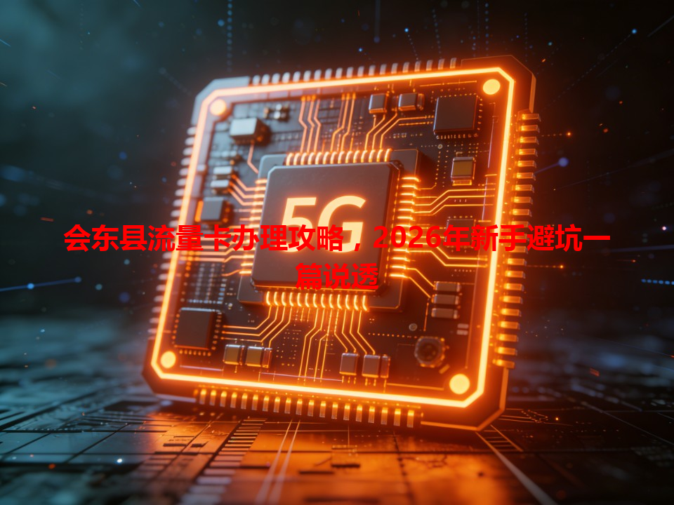 会东县流量卡办理攻略，2026年新手避坑一篇说透