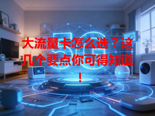 大流量卡怎么选？这几个要点你可得知道！