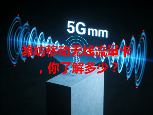 潍坊移动无线流量卡，你了解多少？