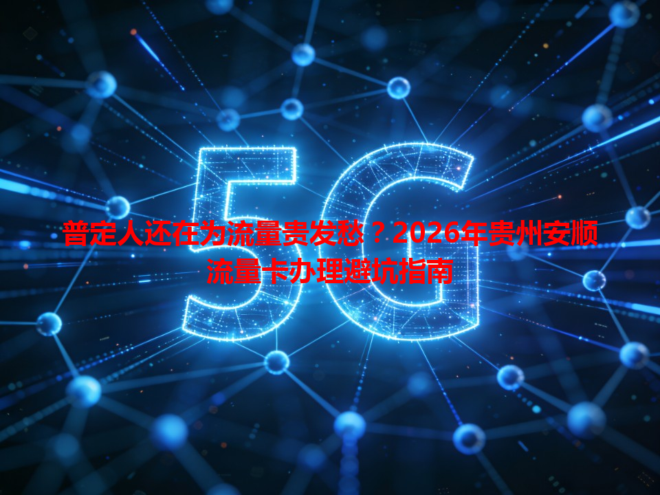 普定人还在为流量贵发愁？2026年贵州安顺流量卡办理避坑指南