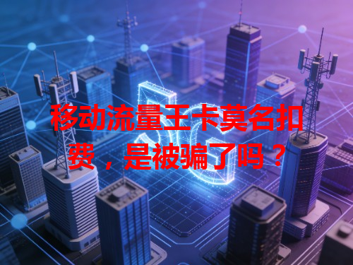 移动流量王卡莫名扣费，是被骗了吗？