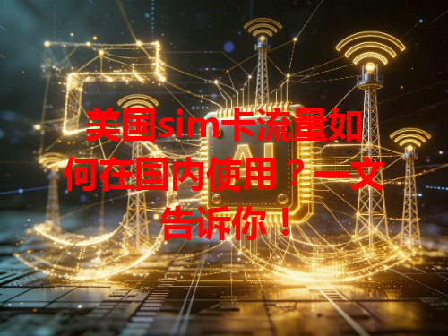 美国sim卡流量如何在国内使用？一文告诉你！