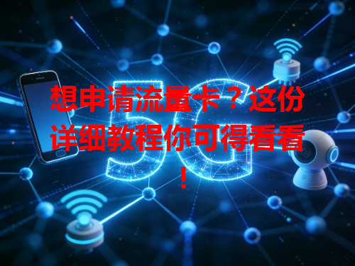 想申请流量卡？这份详细教程你可得看看！