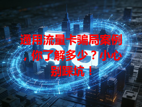 通用流量卡骗局案例，你了解多少？小心别踩坑！