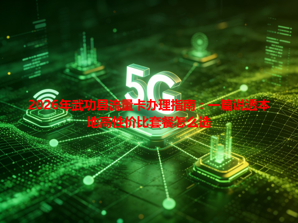 2026年武功县流量卡办理指南：一篇说透本地高性价比套餐怎么选