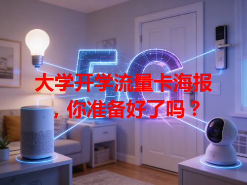 大学开学流量卡海报，你准备好了吗？