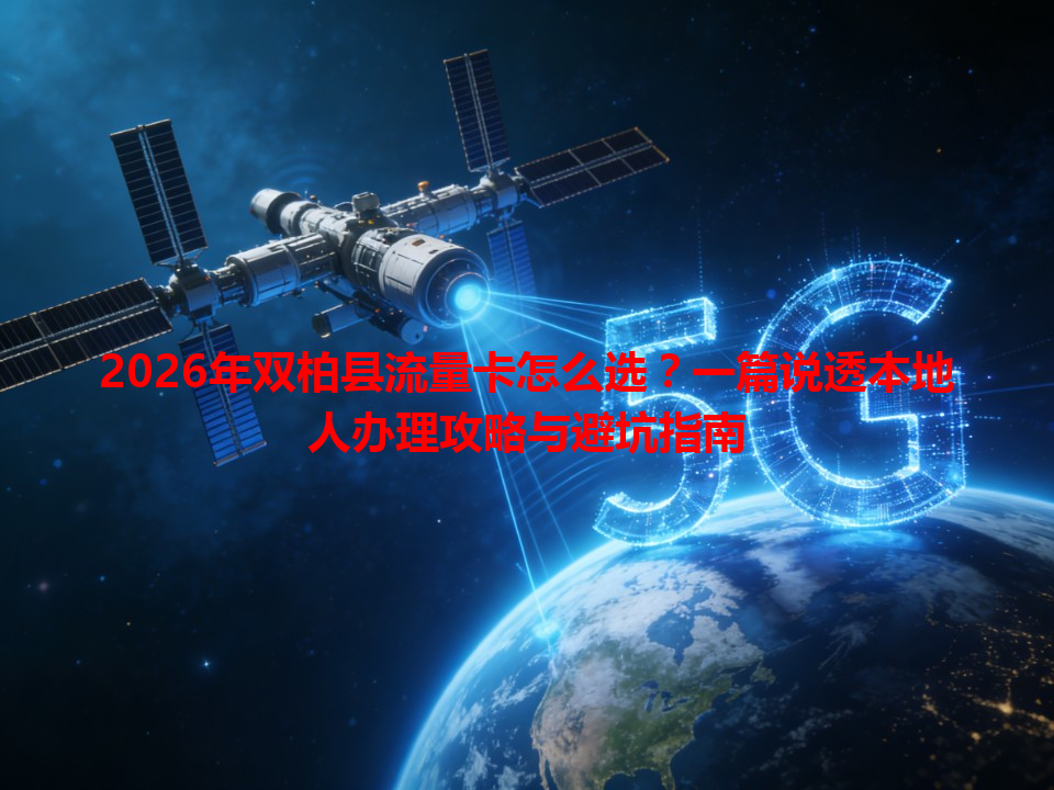 2026年双柏县流量卡怎么选？一篇说透本地人办理攻略与避坑指南