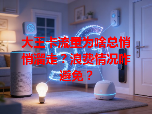 大王卡流量为啥总悄悄溜走？浪费情况咋避免？