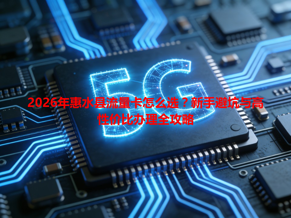 2026年惠水县流量卡怎么选？新手避坑与高性价比办理全攻略