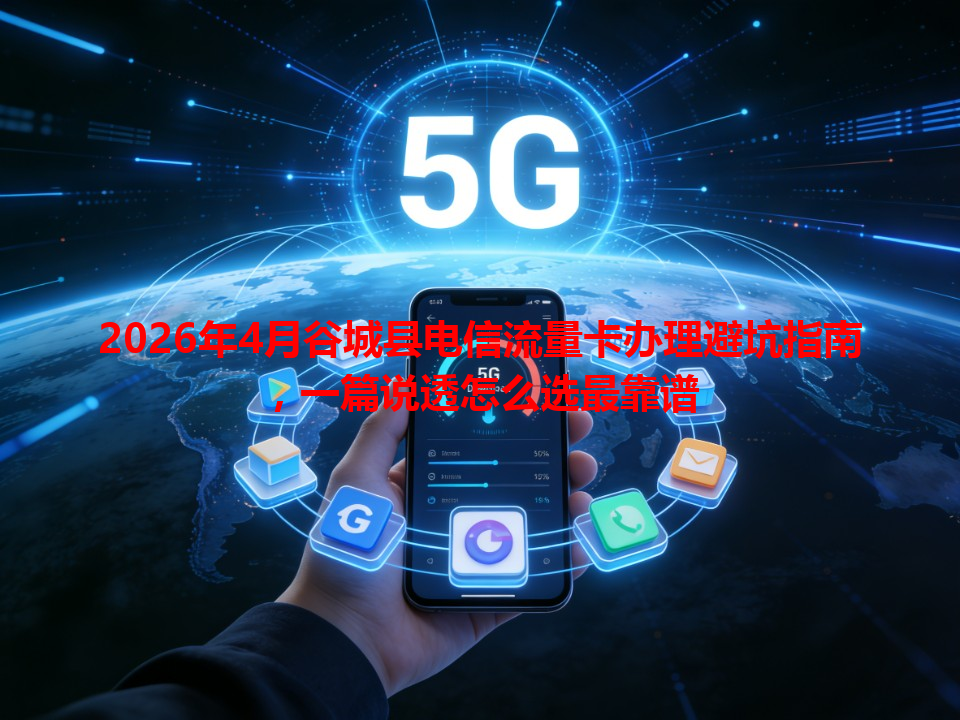 2026年4月谷城县电信流量卡办理避坑指南，一篇说透怎么选最靠谱