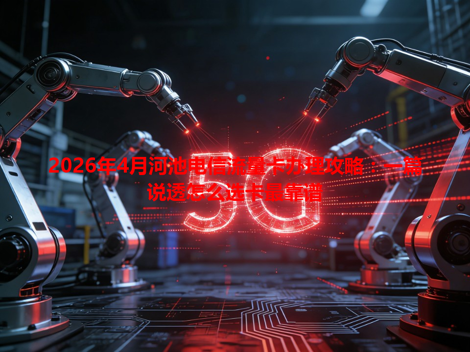 2026年4月河池电信流量卡办理攻略：一篇说透怎么选卡最靠谱