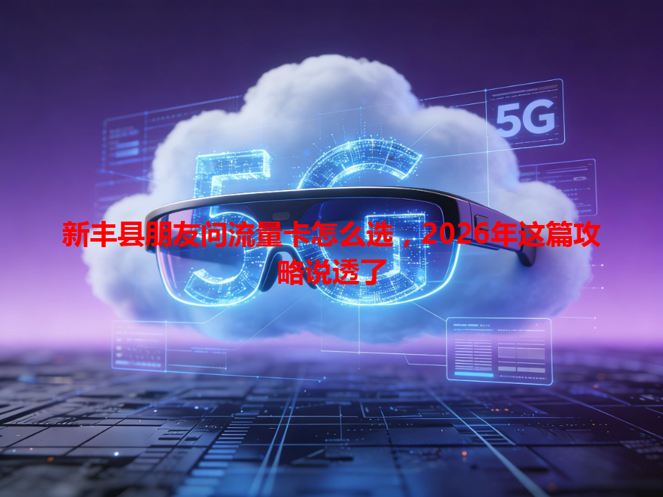 新丰县朋友问流量卡怎么选，2026年这篇攻略说透了