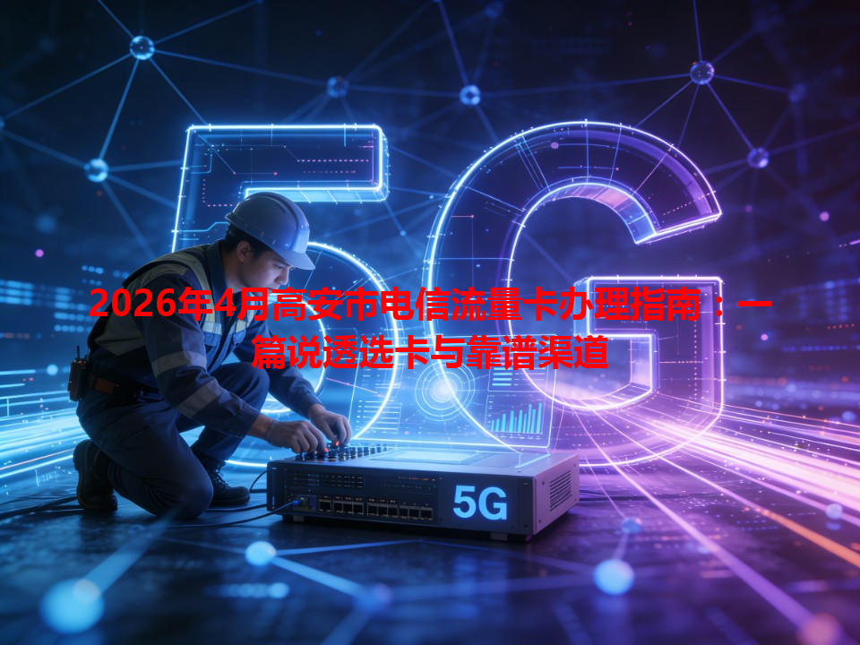 2026年4月高安市电信流量卡办理指南：一篇说透选卡与靠谱渠道