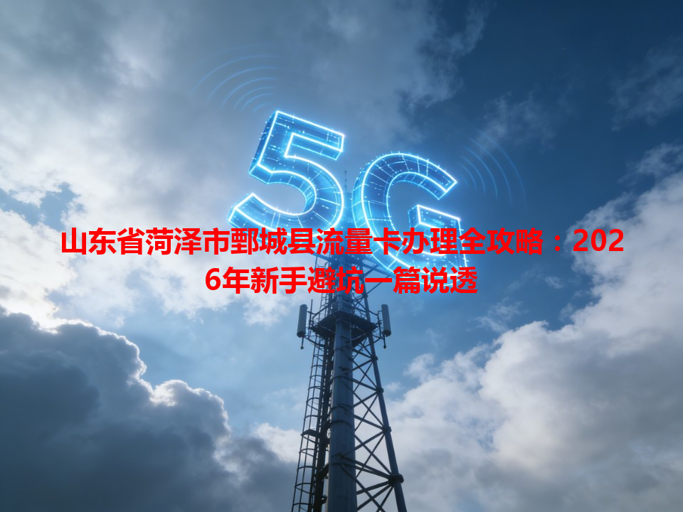 山东省菏泽市鄄城县流量卡办理全攻略：2026年新手避坑一篇说透