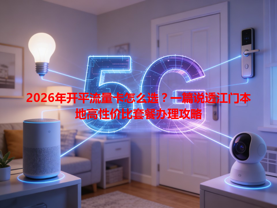 2026年开平流量卡怎么选？一篇说透江门本地高性价比套餐办理攻略