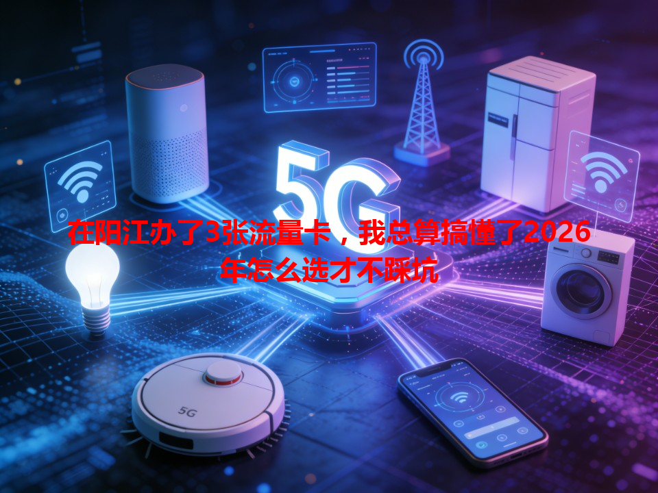 在阳江办了3张流量卡，我总算搞懂了2026年怎么选才不踩坑