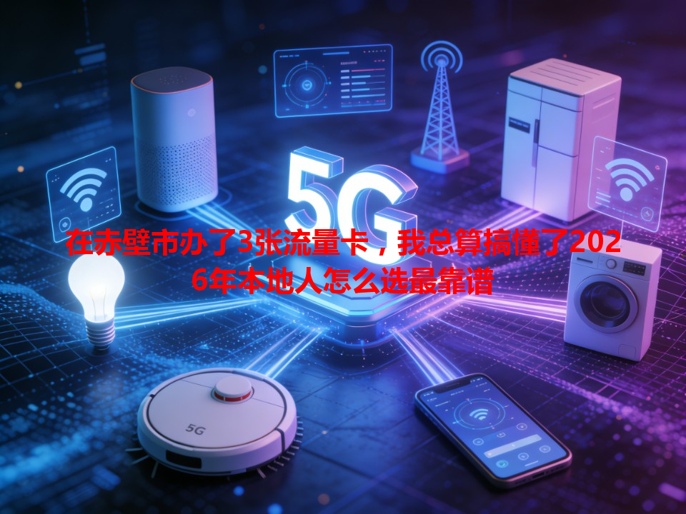 在赤壁市办了3张流量卡，我总算搞懂了2026年本地人怎么选最靠谱